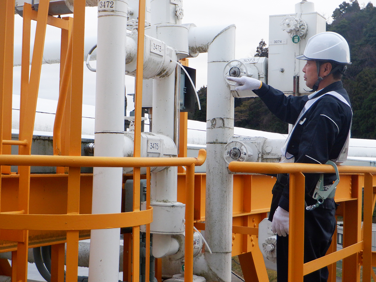 七尾国家石油ガス備蓄基地にて、国家備蓄石油ガス放出訓練を行いました。